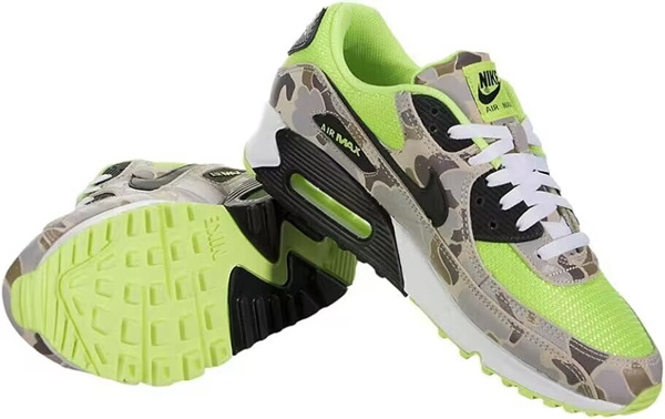 Men's Running weapon Air Max 90 Green Camo Shoes 096
